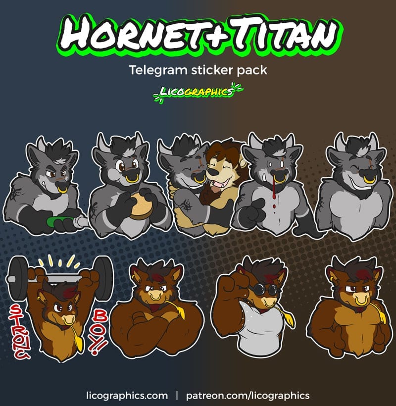 hornet-titan-telegram-stickers-web