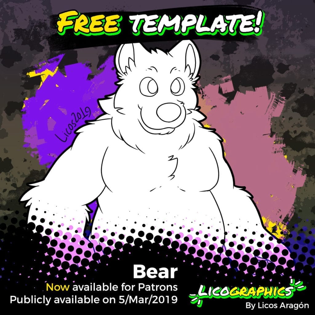 Bear template - Licographics