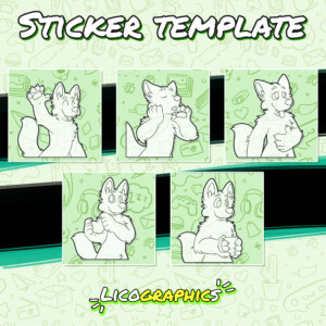 Wolf stickers