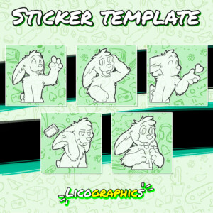 Bunny stickers