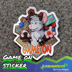 Game on sticker